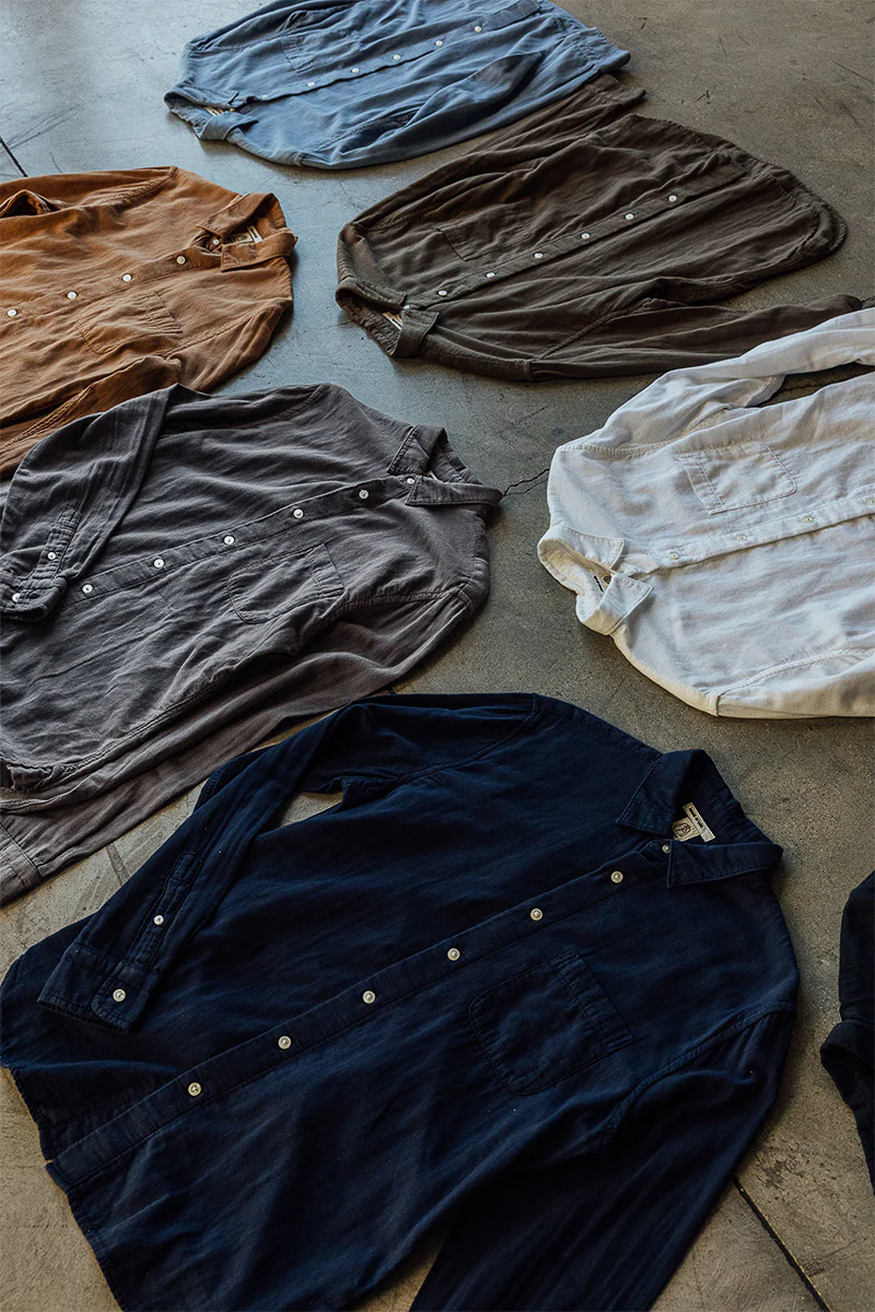 The Ripper Double Gauze Organic Cotton Shirt - Charcoal - Image 6