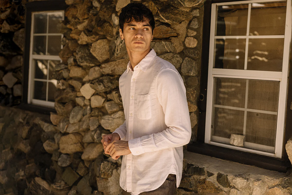 The Ripper Double Gauze Organic Cotton Shirt - Fresh Pink - Image 3
