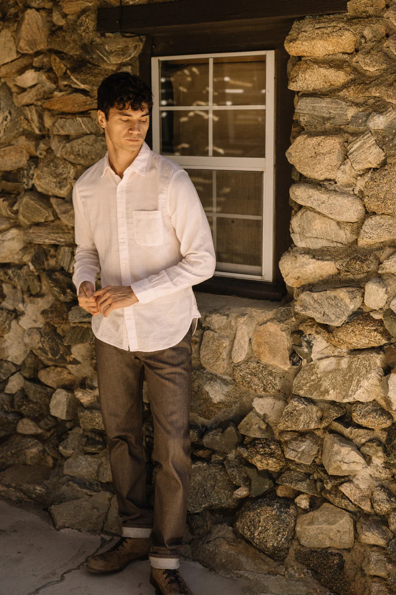 The Ripper Double Gauze Organic Cotton Shirt - Fresh Pink - Image 7