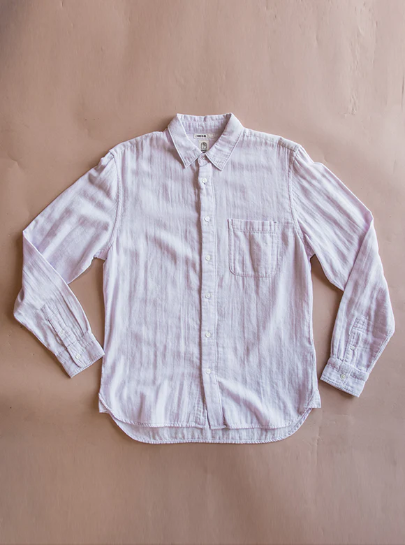 The Ripper Double Gauze Organic Cotton Shirt - Lavender - Image 7