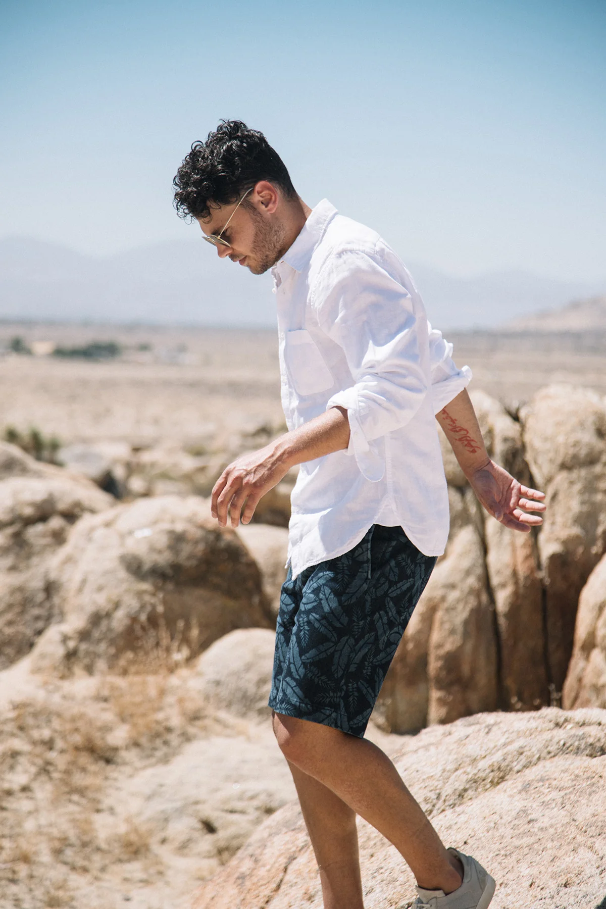 The Ripper Double Gauze Organic Cotton Shirt - White - Image 6
