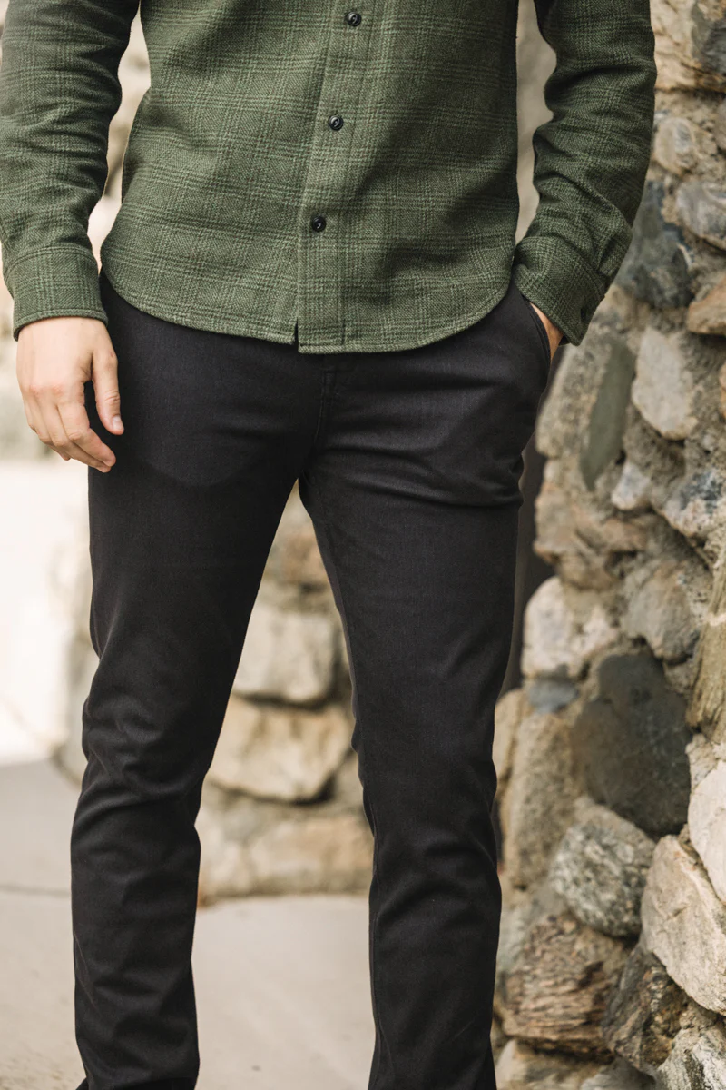 The Axe Slim Denit® Chino - Charcoal - Image 6