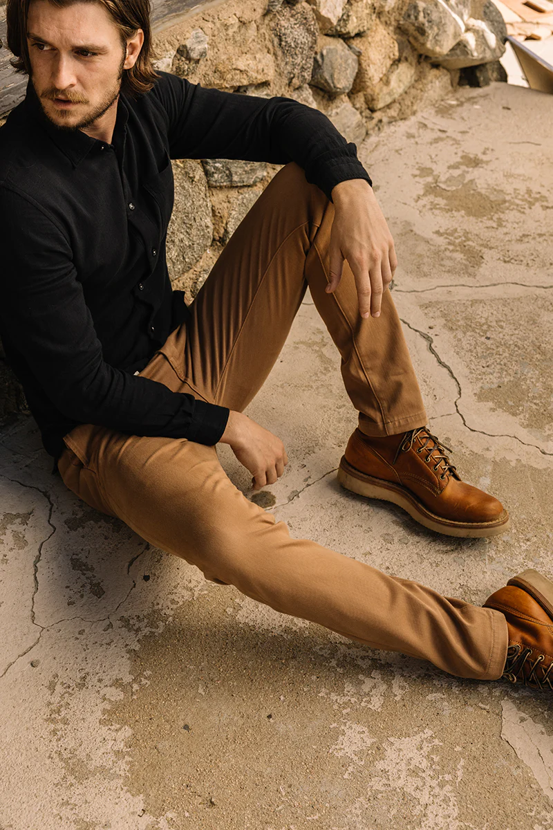 The Axe Slim Denit® Chino - Khaki - Image 4