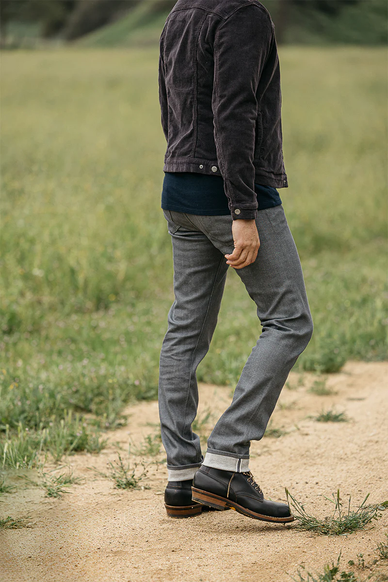 The Pen Slim - Gray Raw 10.5oz Selvedge - Image 4