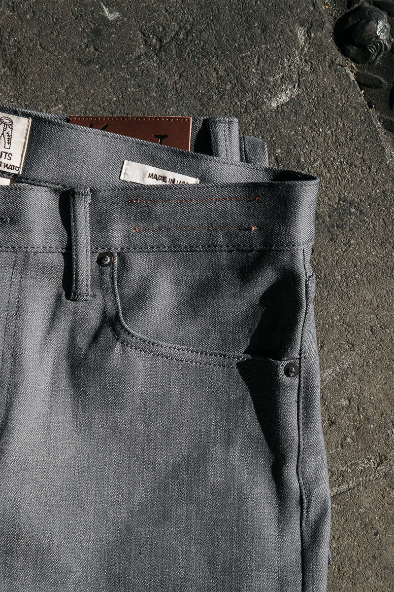 The Pen Slim - Gray Raw 10.5oz Selvedge - Image 6