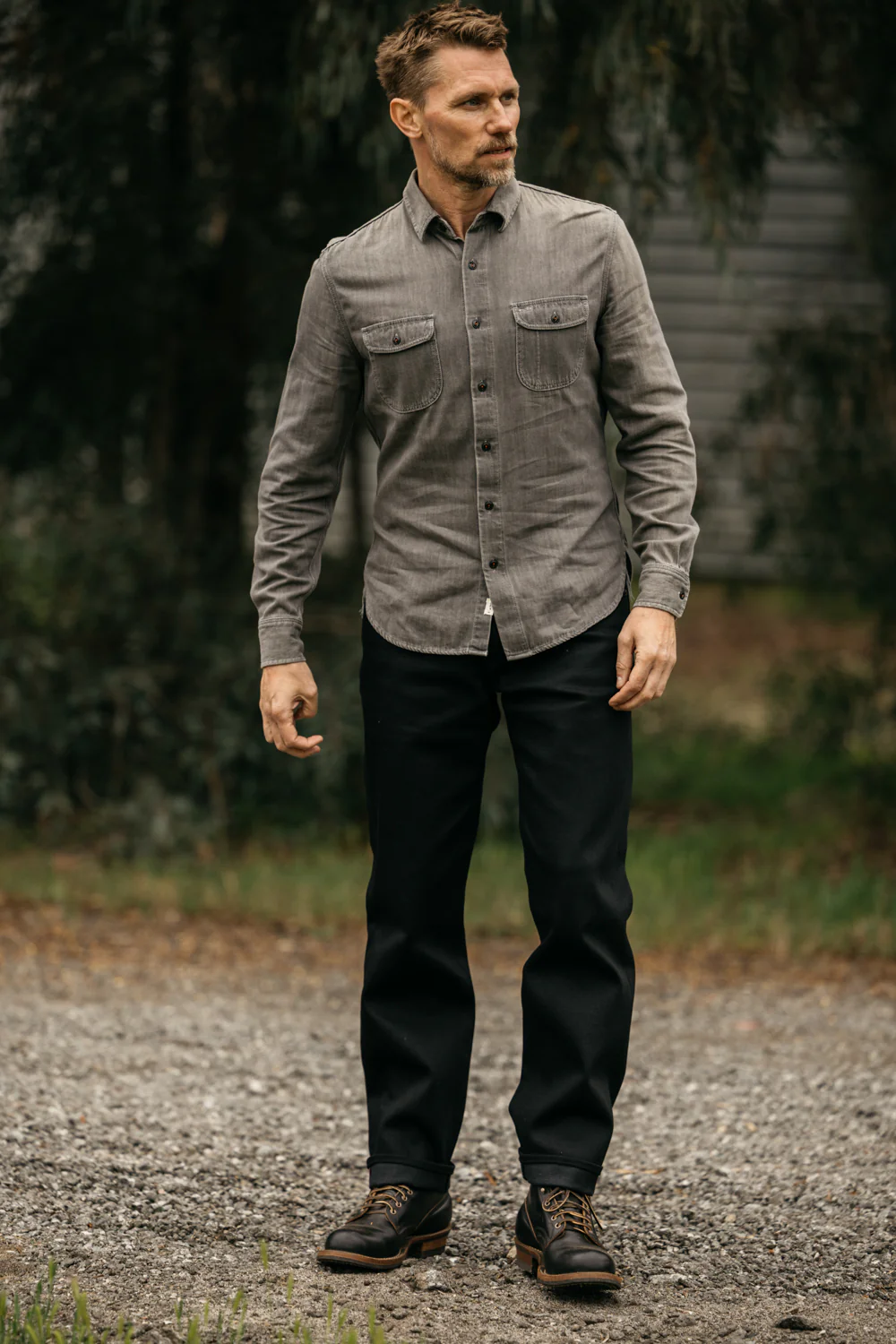 The Barrel Classic Straight - Black Raw 14oz Selvedge - Image 4