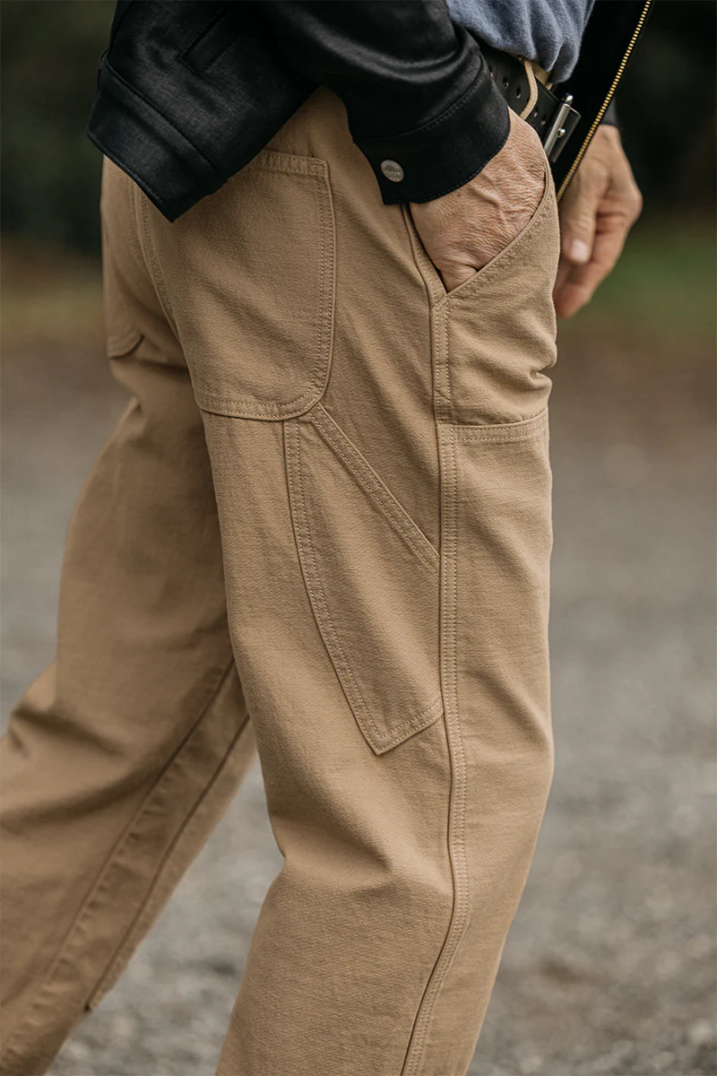 The Double Knee Pants Classic Straight - Sawdust - Image 5
