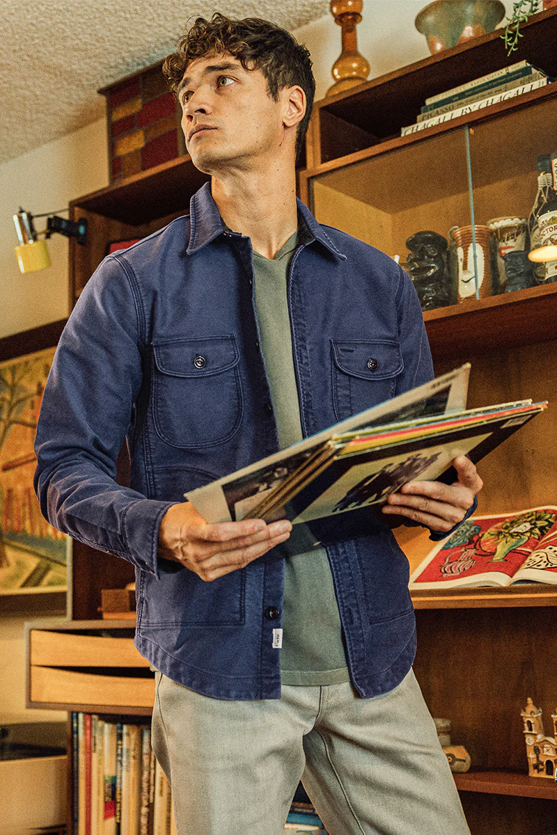 The Anvil Moleskin- Weathered Navy - Image 3