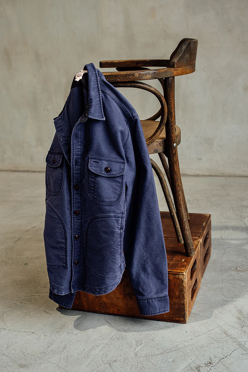 The Anvil Moleskin- Weathered Navy - Image 4