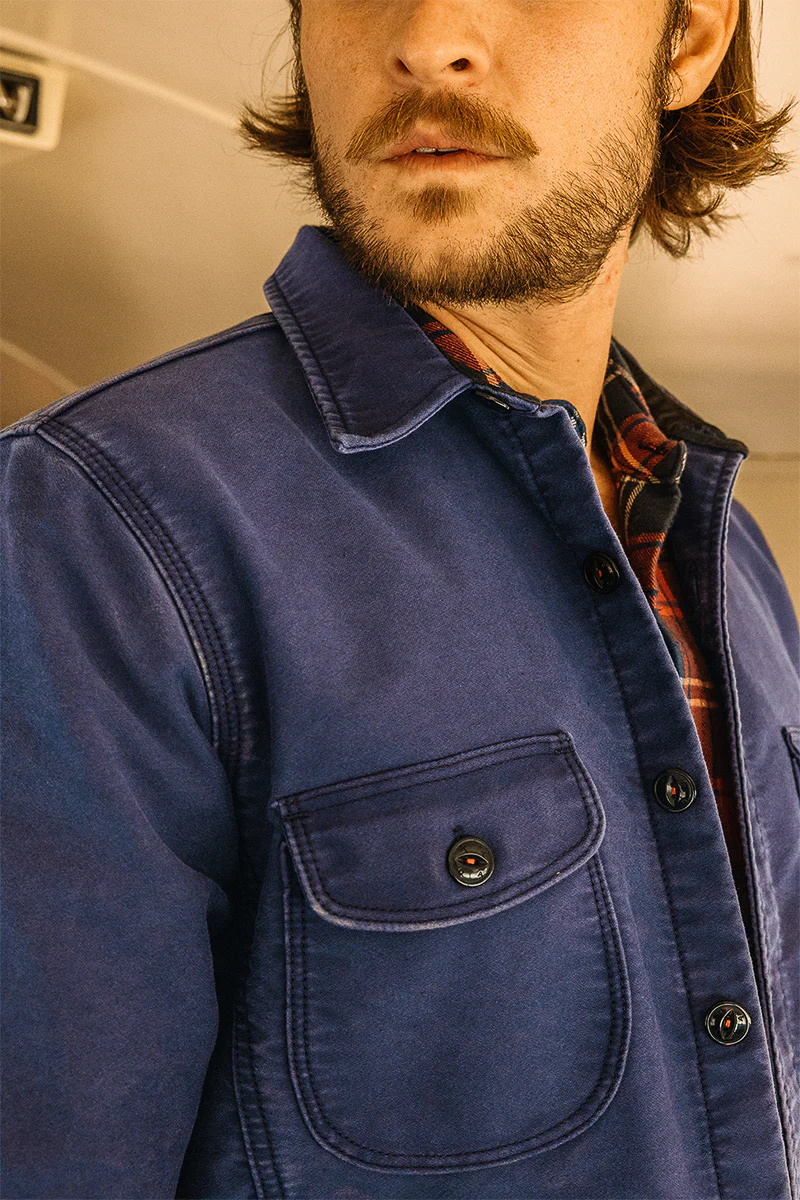 The Anvil Moleskin- Weathered Navy - Image 5