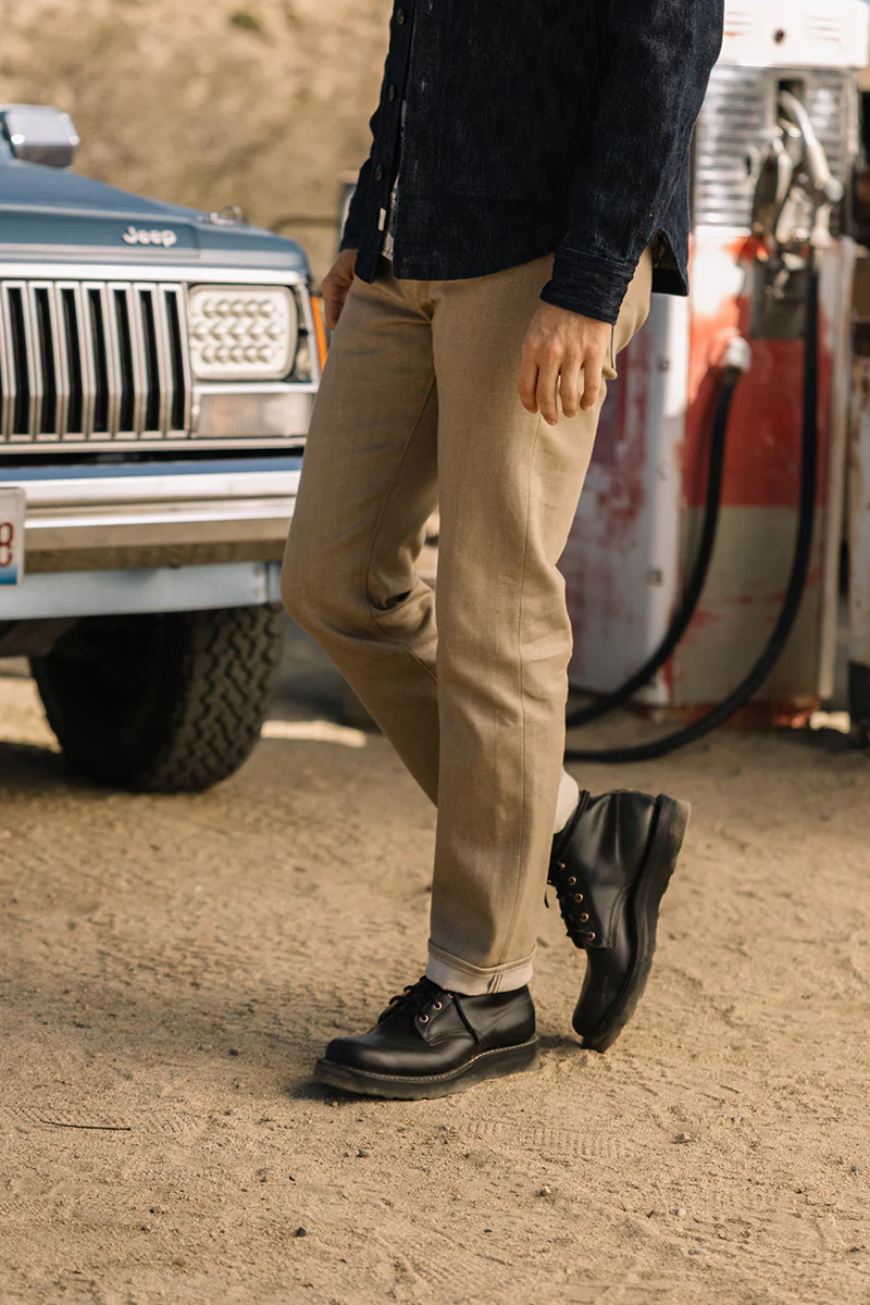 The Hammer Straight - Army Beige Raw 14oz Selvedge - Image 5