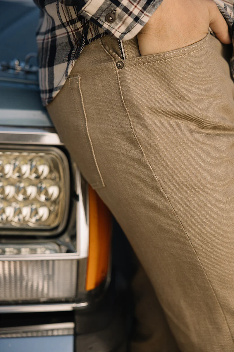 The Hammer Straight - Army Beige Raw 14oz Selvedge - Image 6