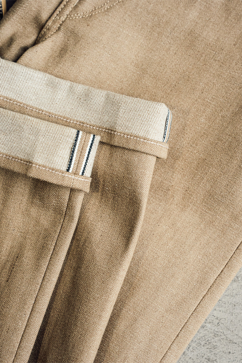 The Hammer Straight - Army Beige Raw 14oz Selvedge - Image 7